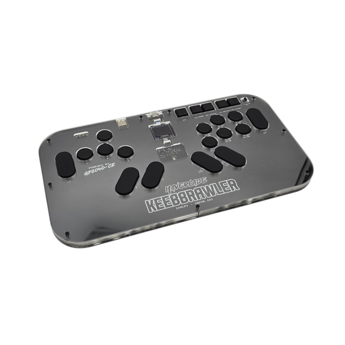 Mavercade KeebBrawler-04LP Fightstick (Leverless/All Button Controller)