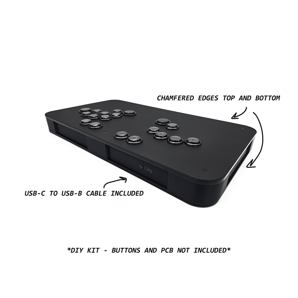 MAVERCADE LIGHTWEIGHT FIGHTSTICK ENCLOSURE KIT - MATTE BLACK LOW PROFILE