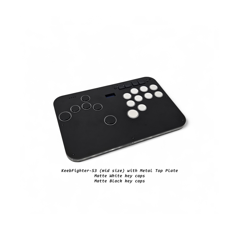 Mavercade KeebFighter-S3 Fightstick (Leverless/All Button Controller)