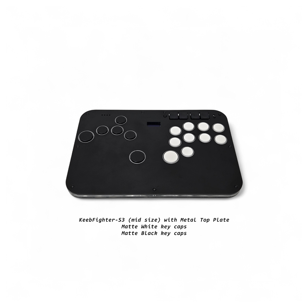 Mavercade KeebFighter-S3 Fightstick (Leverless/All Button Controller)