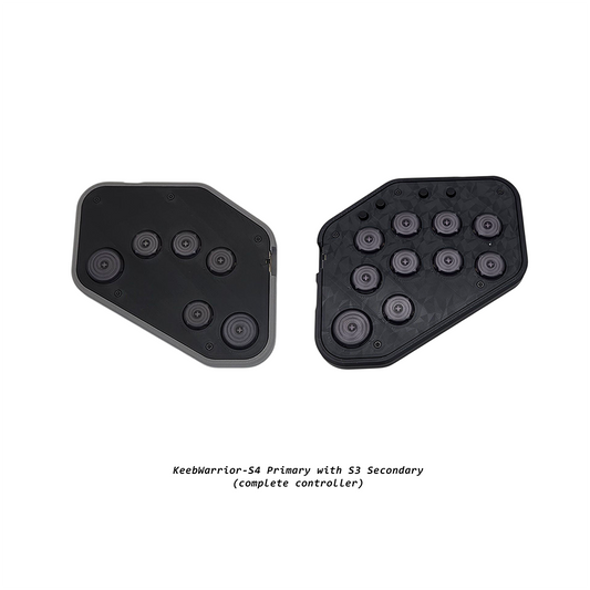 Mavercade KeebWarrior-S3 Primary and S4 Secondary (Split Leverless/All Button Controller)