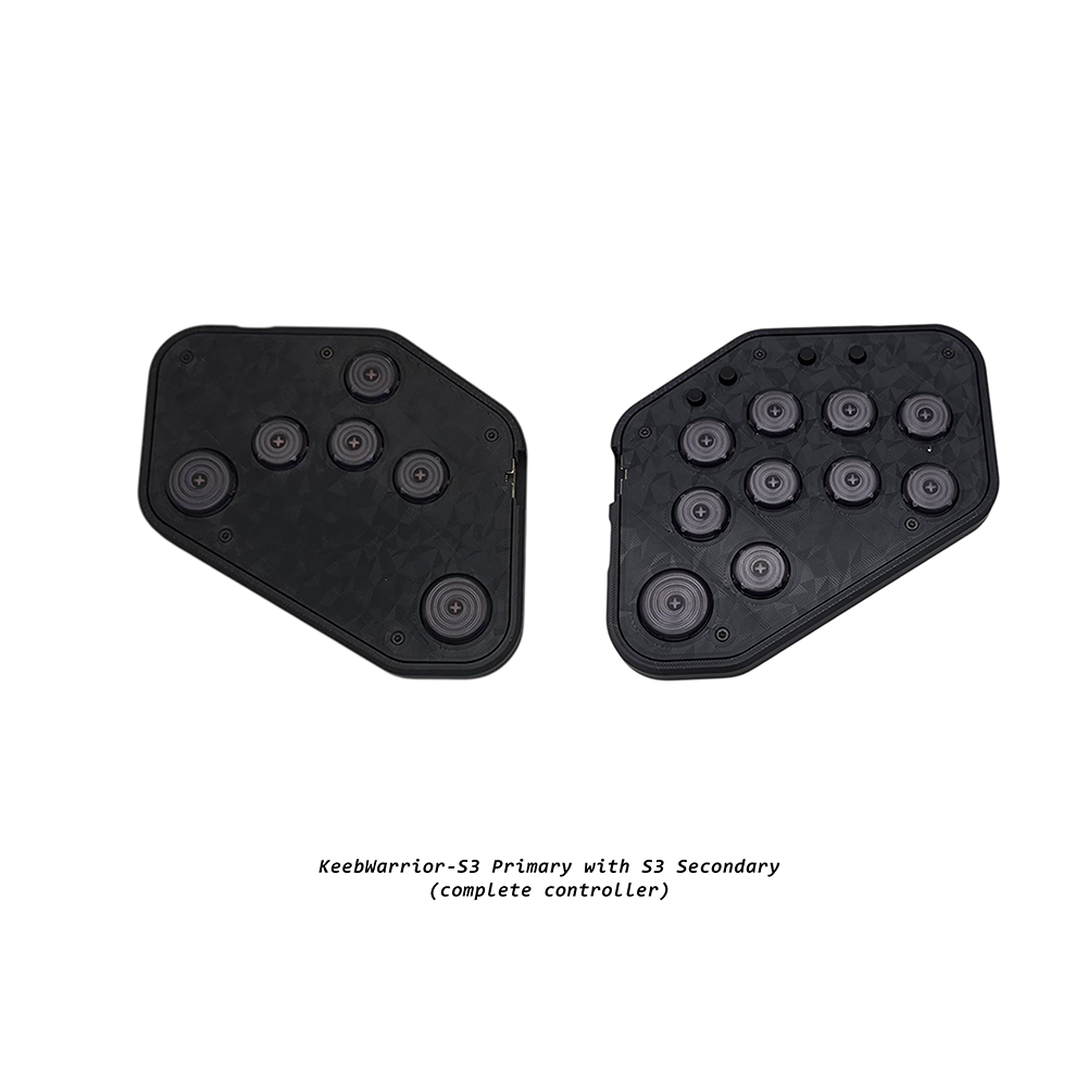 Mavercade KeebWarrior-S3 Primary and Secondary (Split Leverless/All Button Controller)