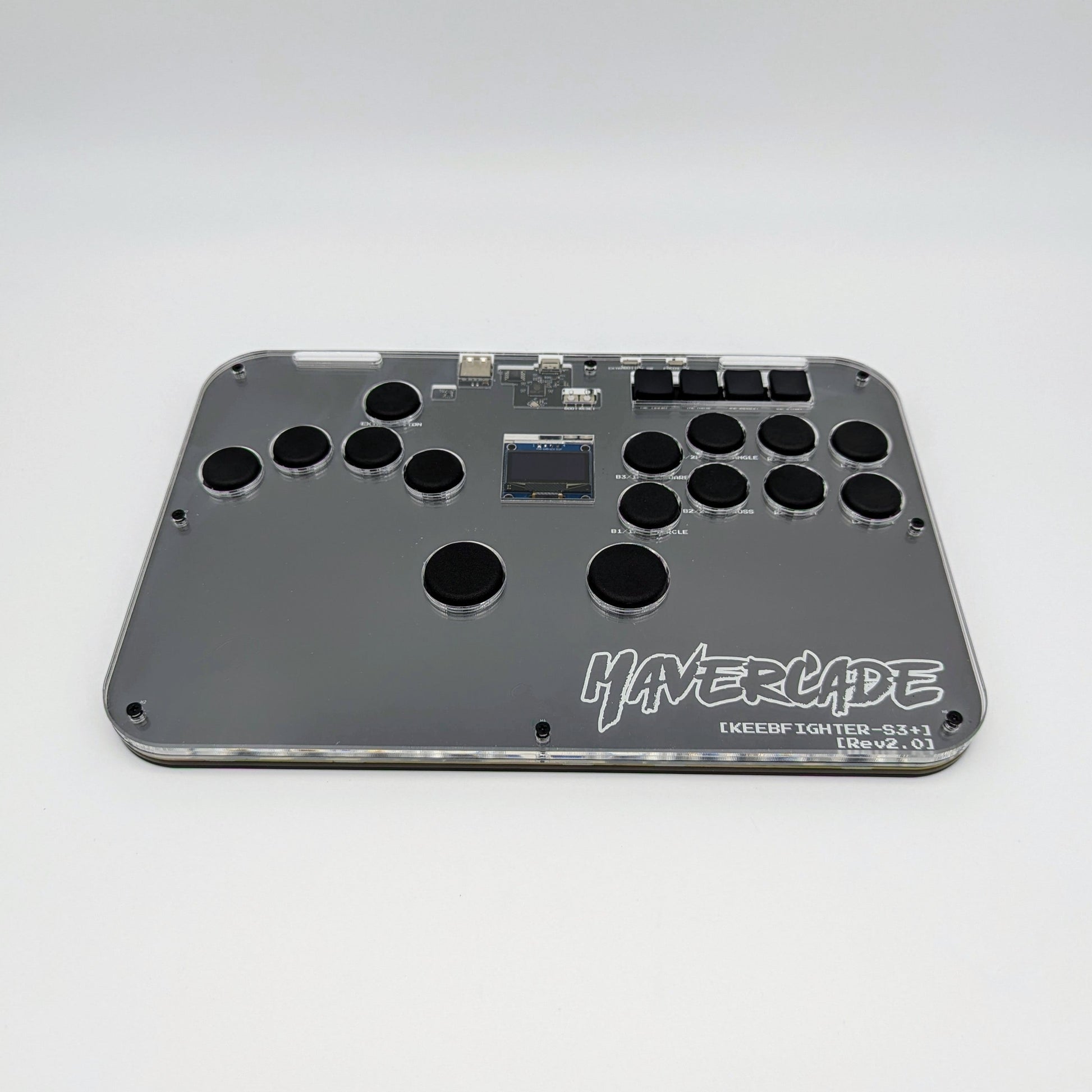 Mavercade KeebFighter+S3 Fightstick (Leverless/All Button Controller)