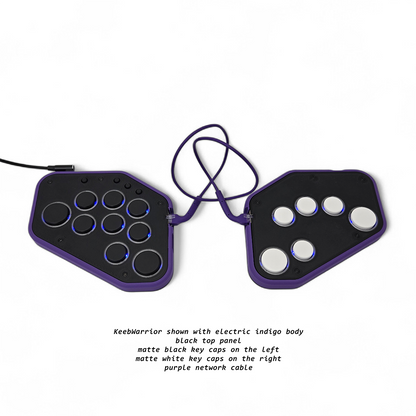 Mavercade KeebWarrior-MS4 (Mirrored/Reversed Split Leverless/All Button Controller)