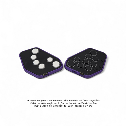 Mavercade KeebWarrior-MS4 (Mirrored/Reversed Split Leverless/All Button Controller)