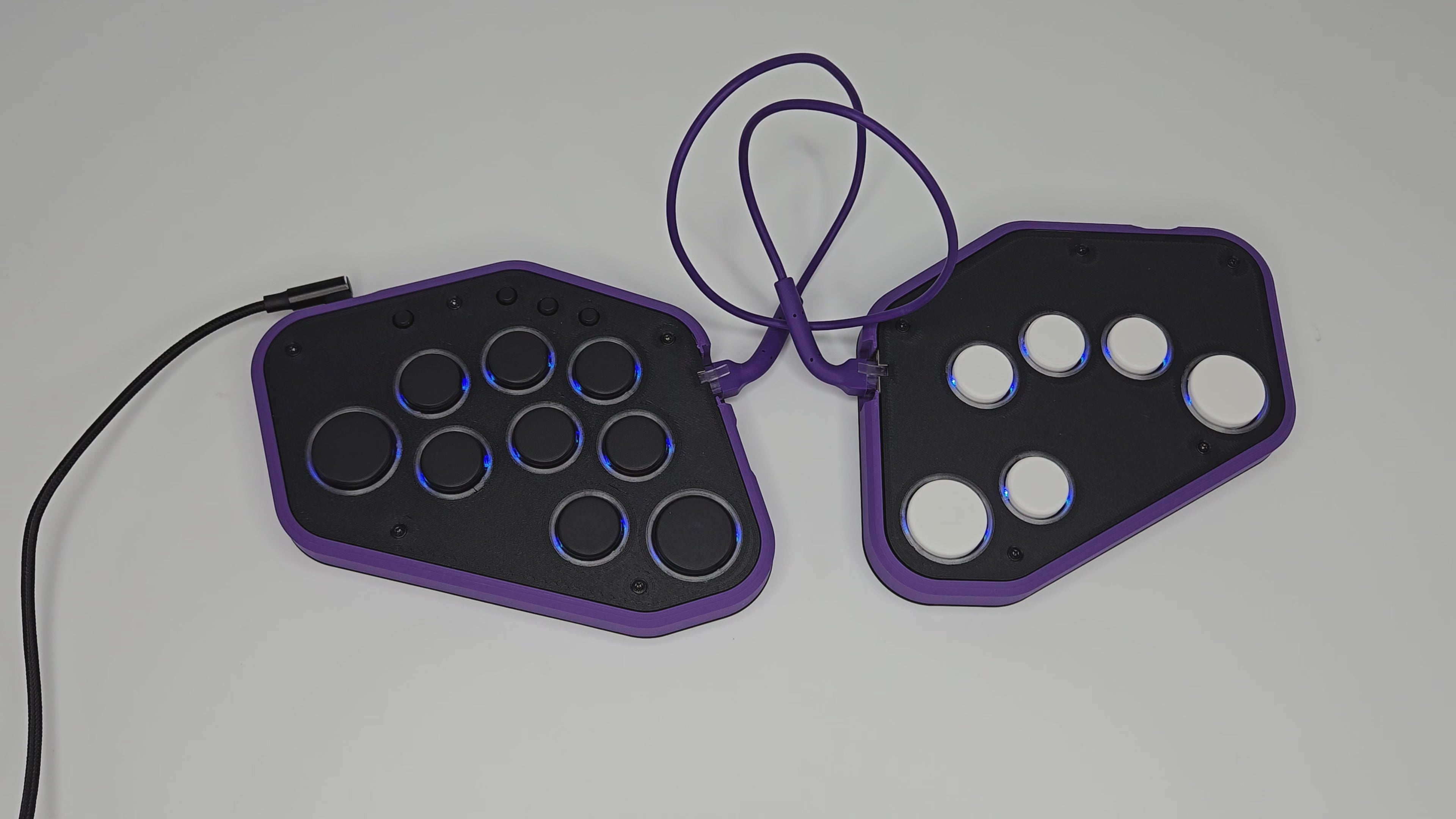 Mavercade KeebWarrior-MS (Split Leverless/All Button Controller)