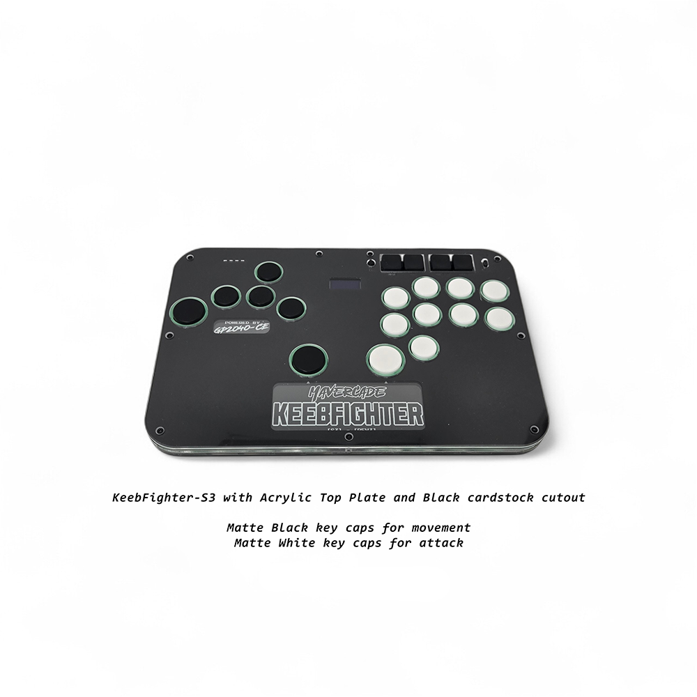 Mavercade KeebFighter-S3 Fightstick (Leverless/All Button Controller)