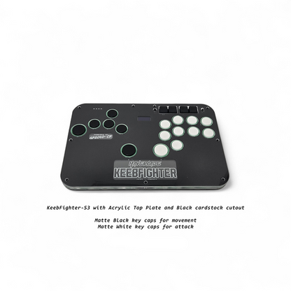 Mavercade KeebFighter-S3 Fightstick (Leverless/All Button Controller)